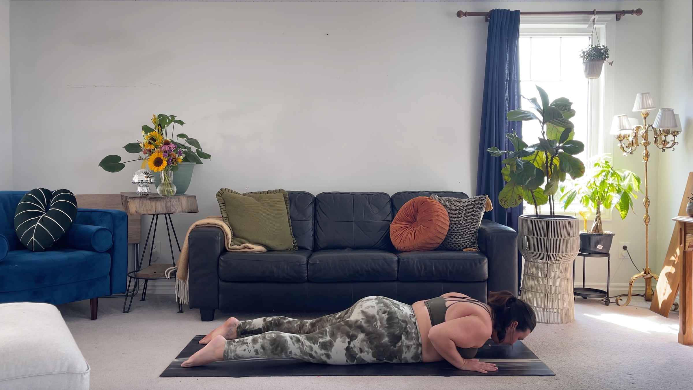 Yoga teacher Taylor Lorenz practicing Dynamic Cobra