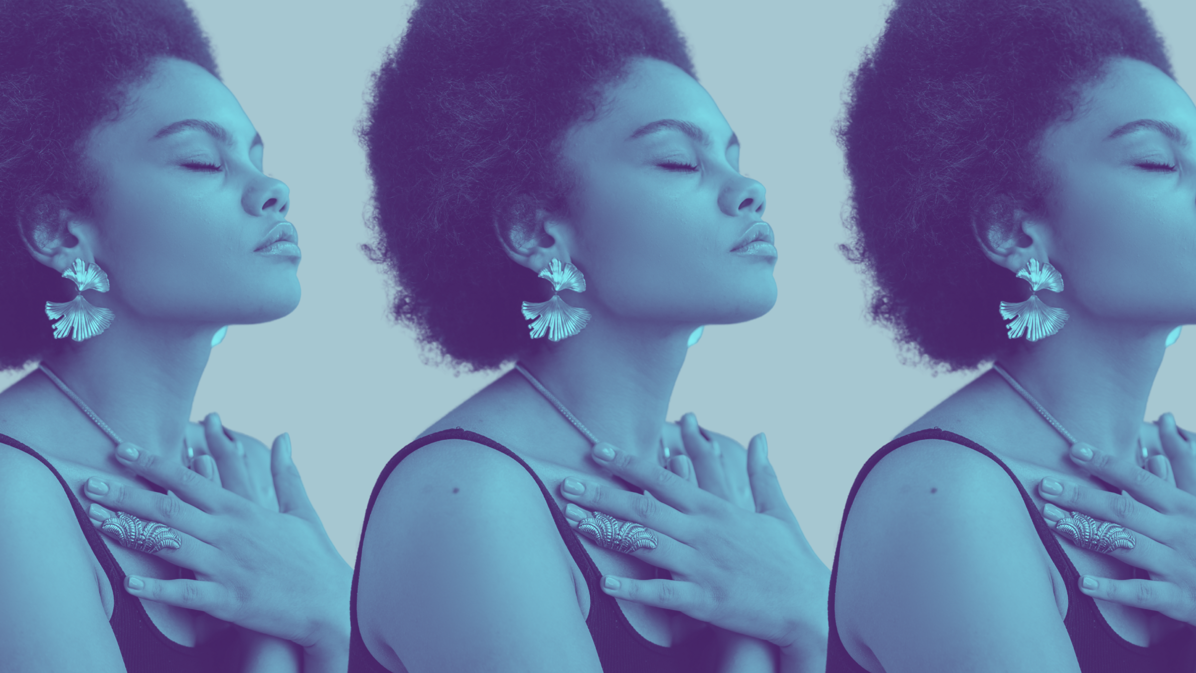 Woman practicing self-compassion
