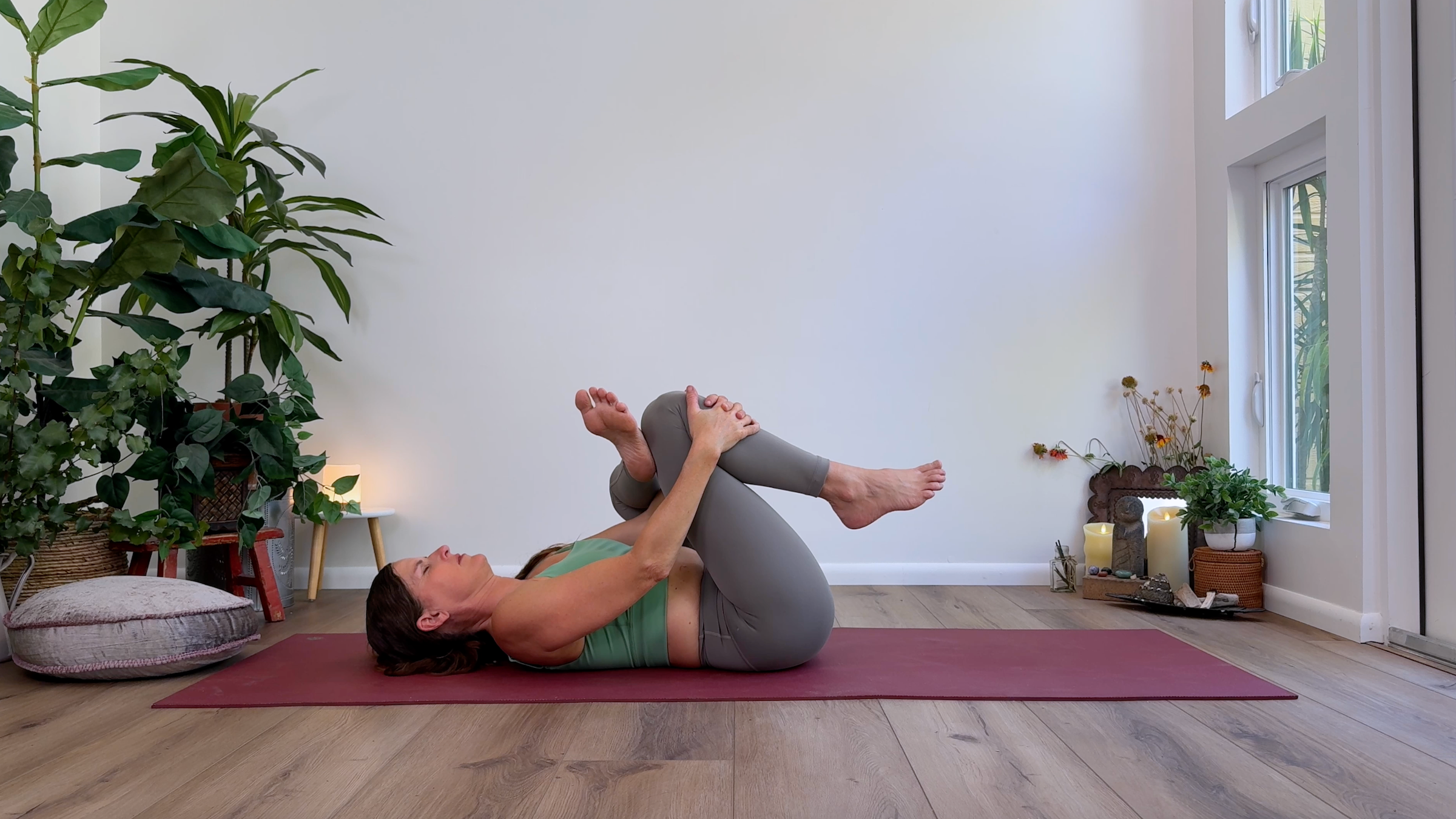 Teacher Devi Daly in Figure Four