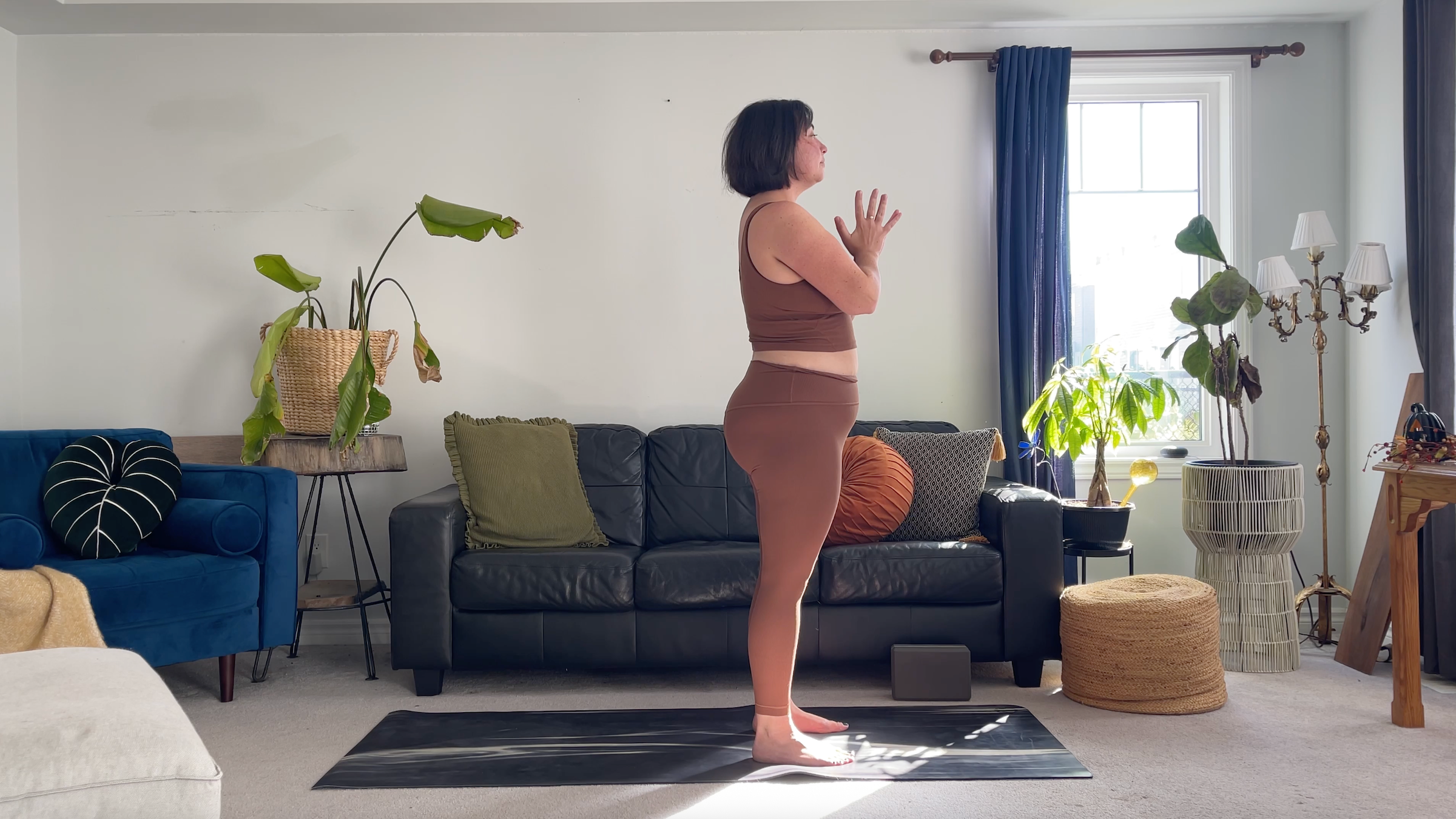 Teacher Taylor Lorenz in Mountain Pose