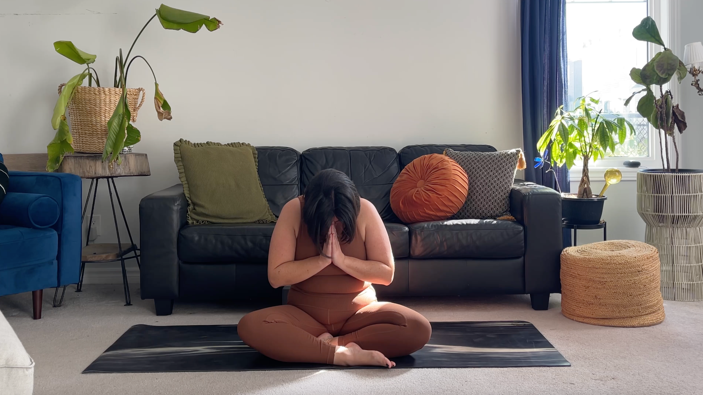 Yoga teacher Taylor Lorenz in Closing Prayer