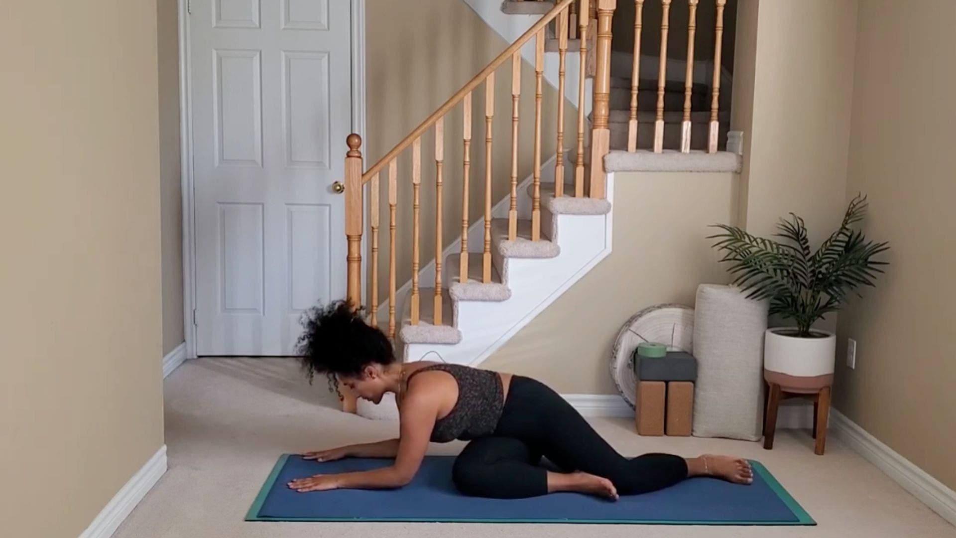 Pigeon pose variation