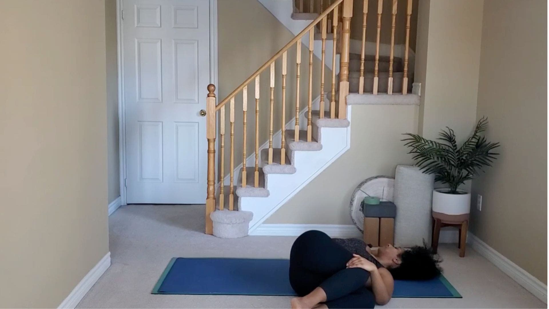 Reclined spinal twist