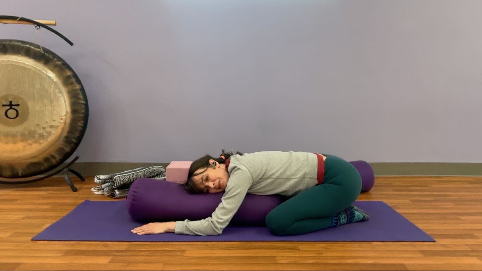 supported childs pose