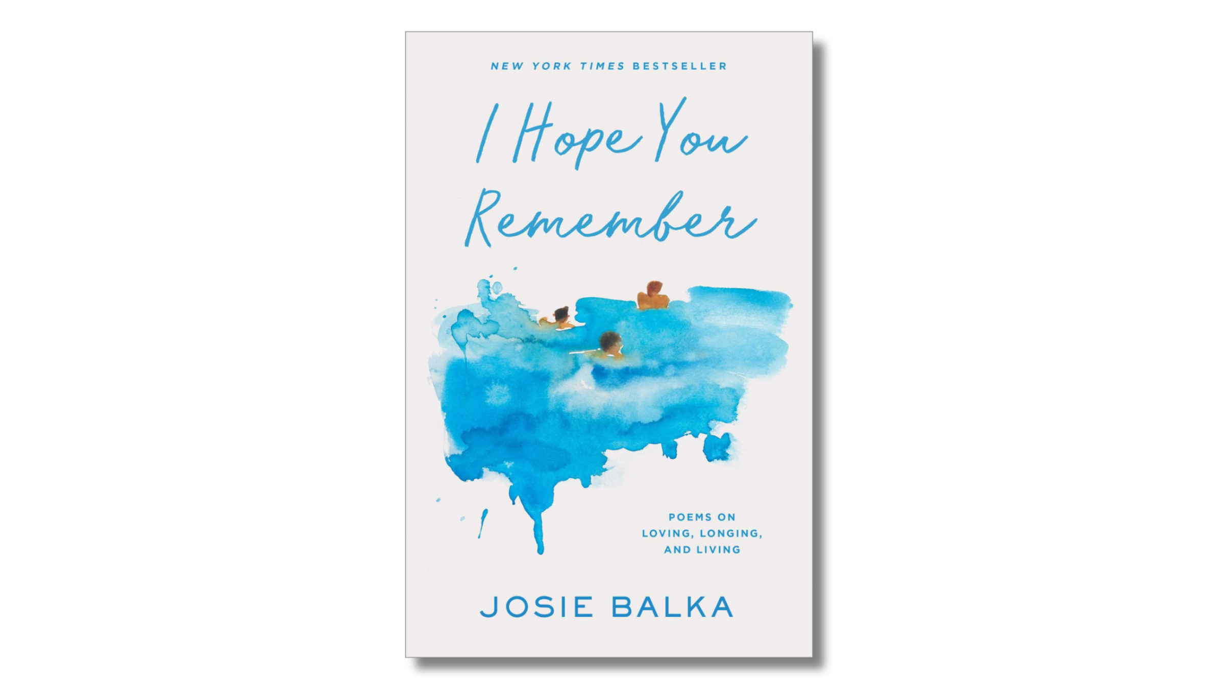 white and blue book cover of I Hope You Remember, best yoga books