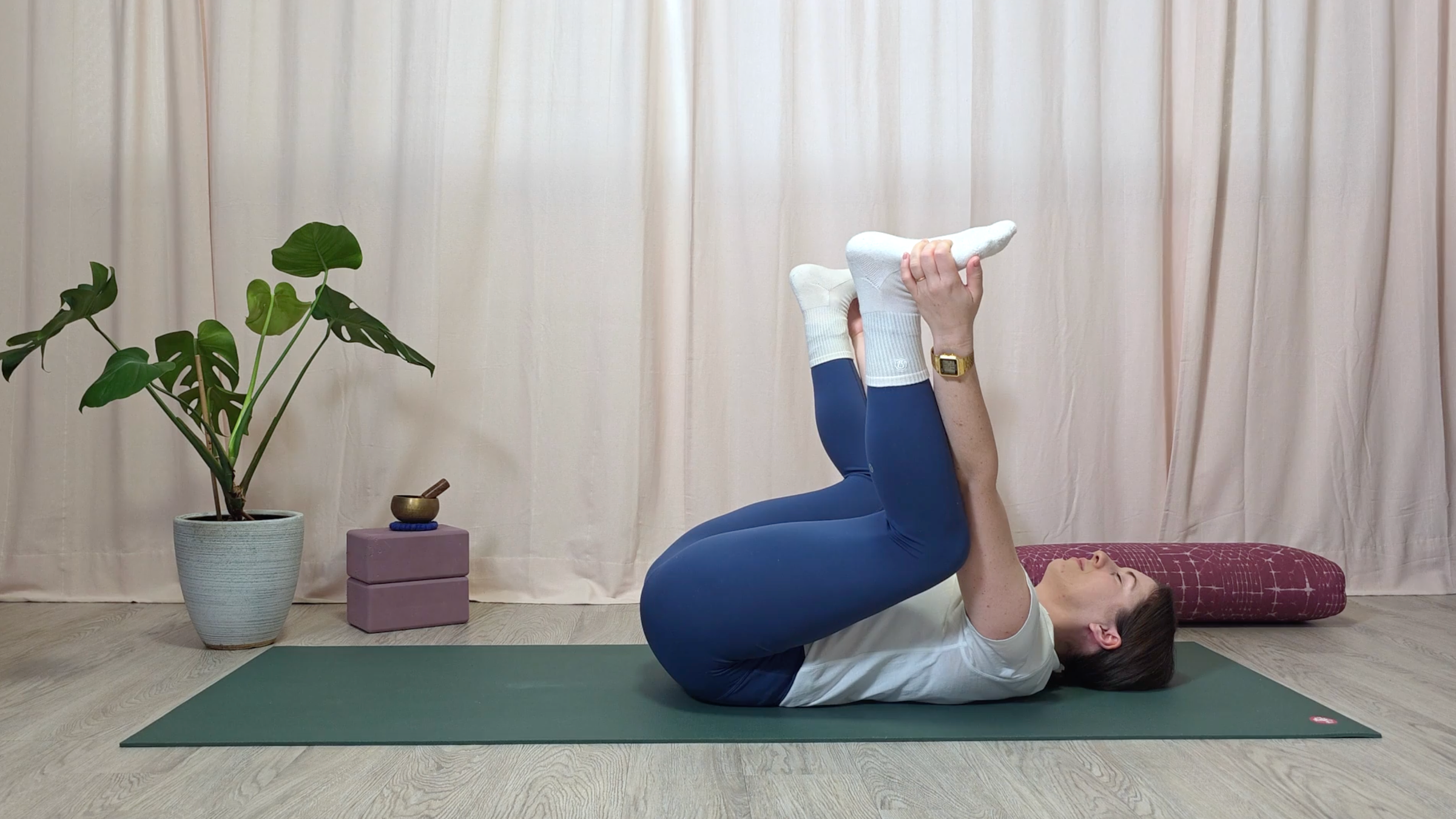 Yoga teacher Katie McGrath in Happy Baby