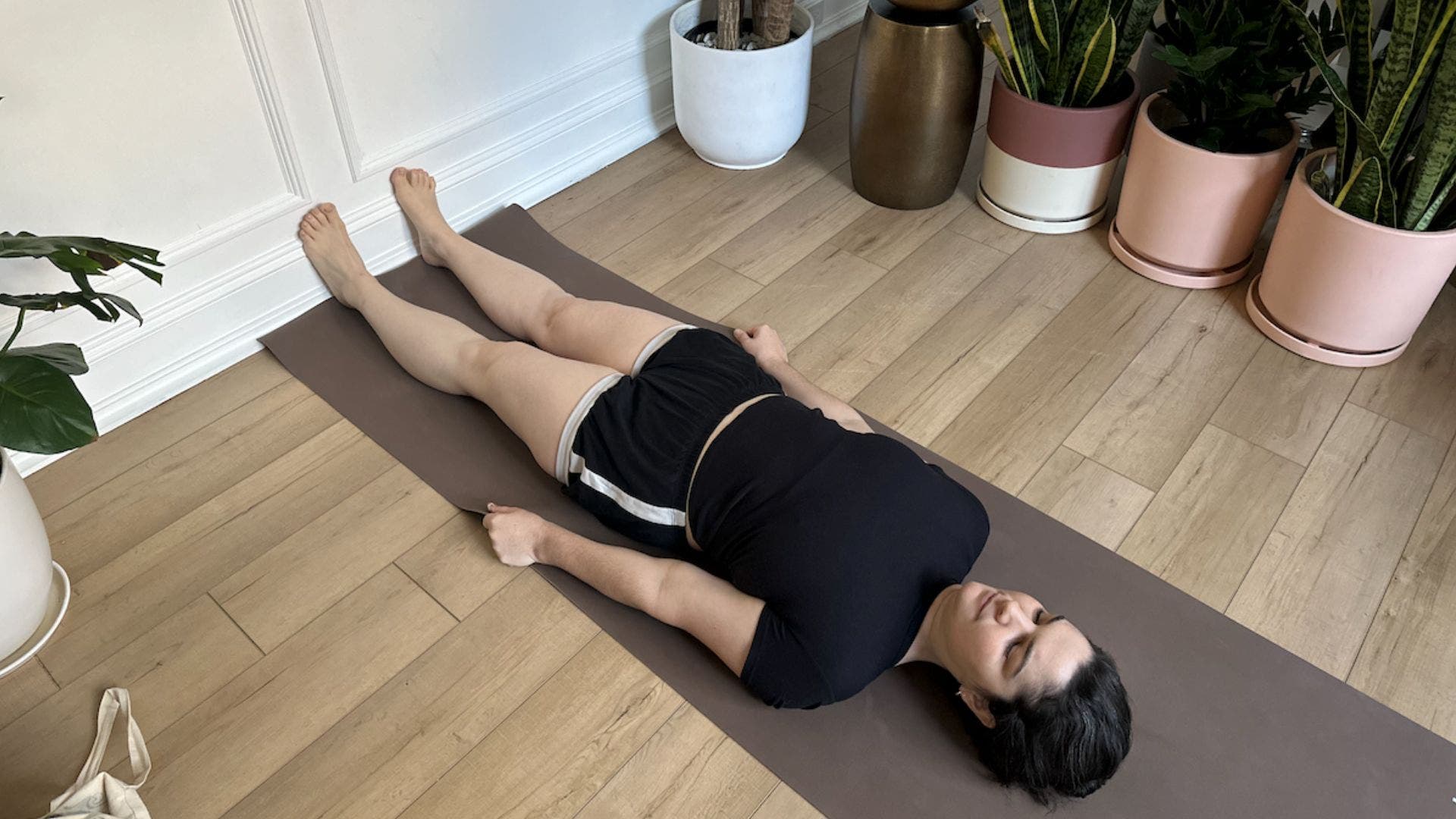 Reclining Mountain pose