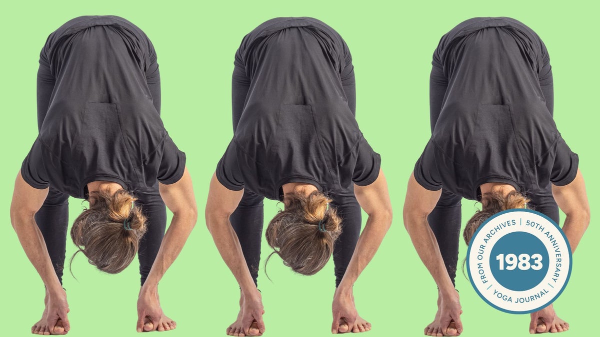 This Standing Forward Bend Variation Can Calm Your Mind