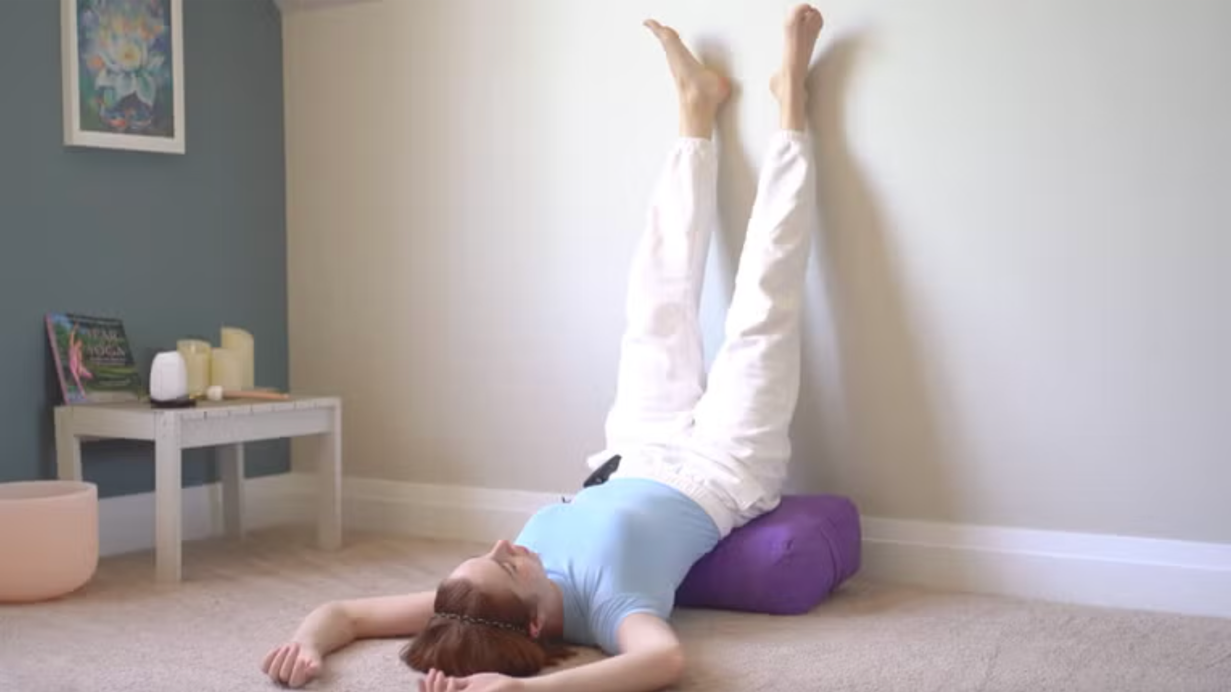 Teacher Yoga With Kassandra in Legs Up The Wall
