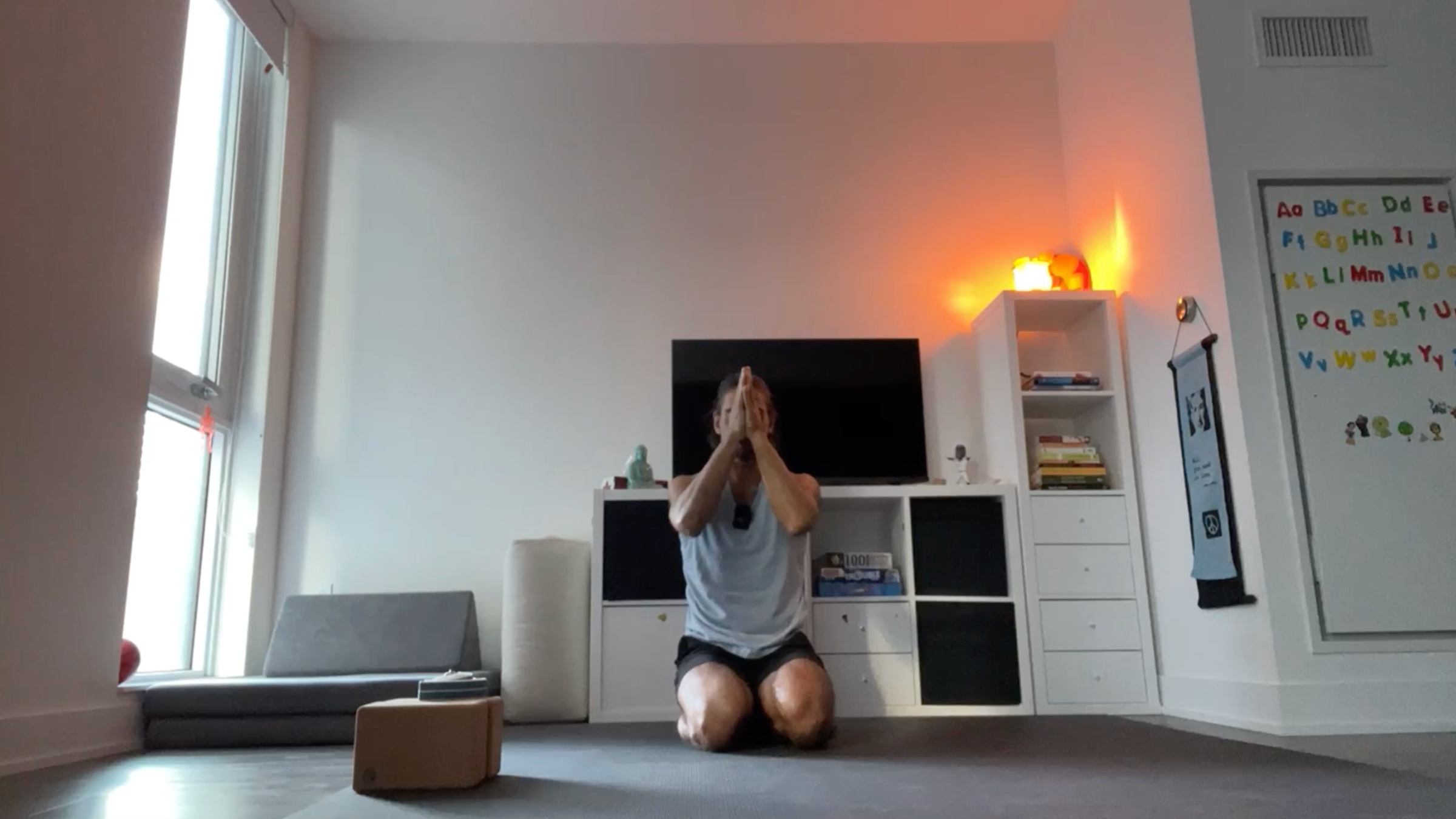 Teacher Jaffer Hussain in Closing Pose