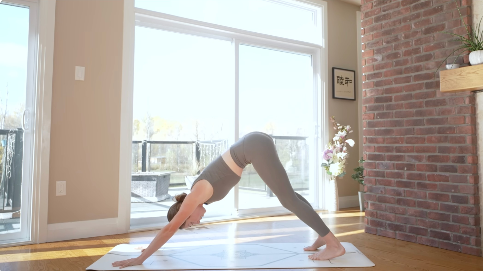 Woman in Downward-Facing Dog