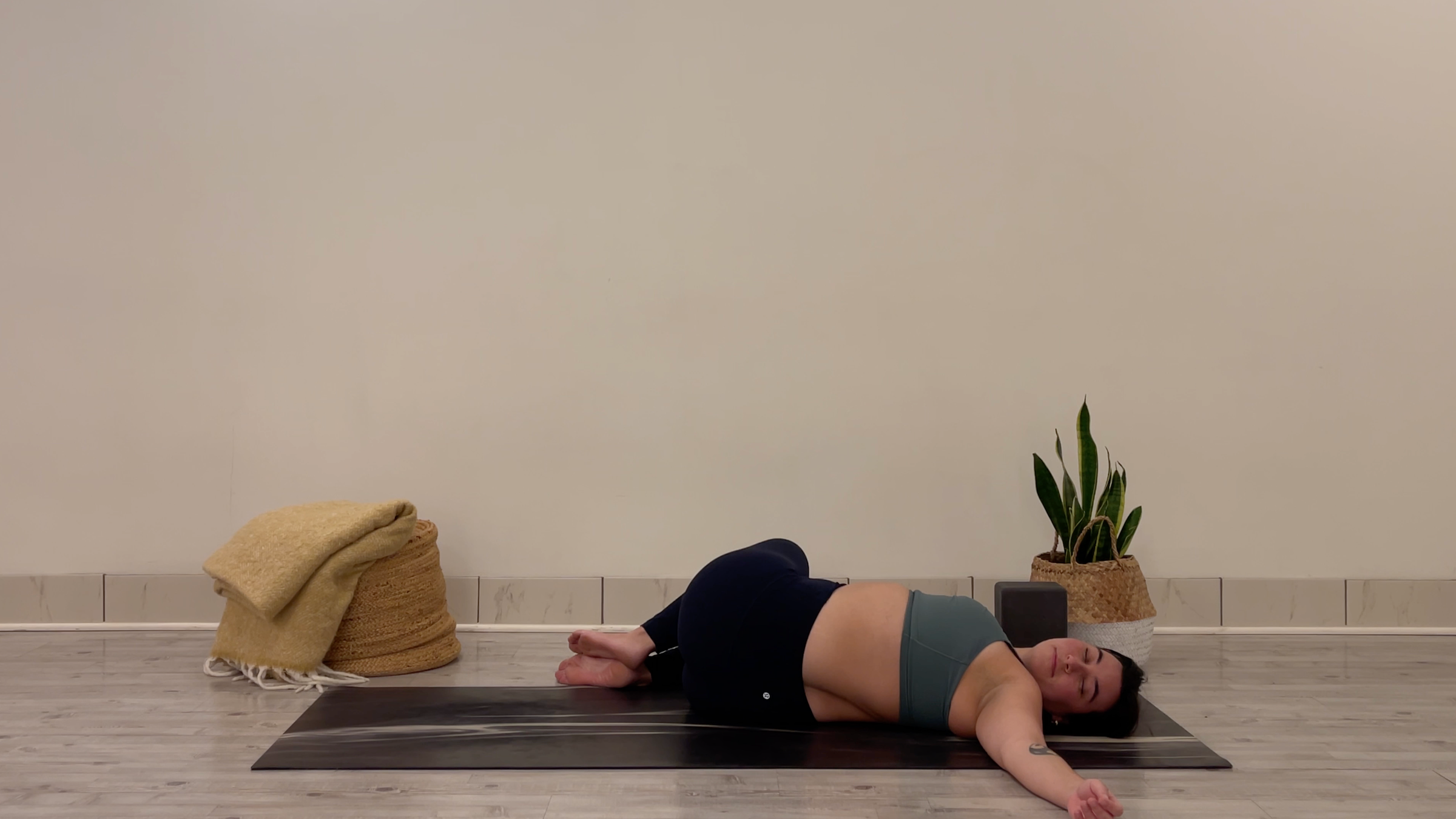 Teacher Taylor Lorenz in Reclined Twist