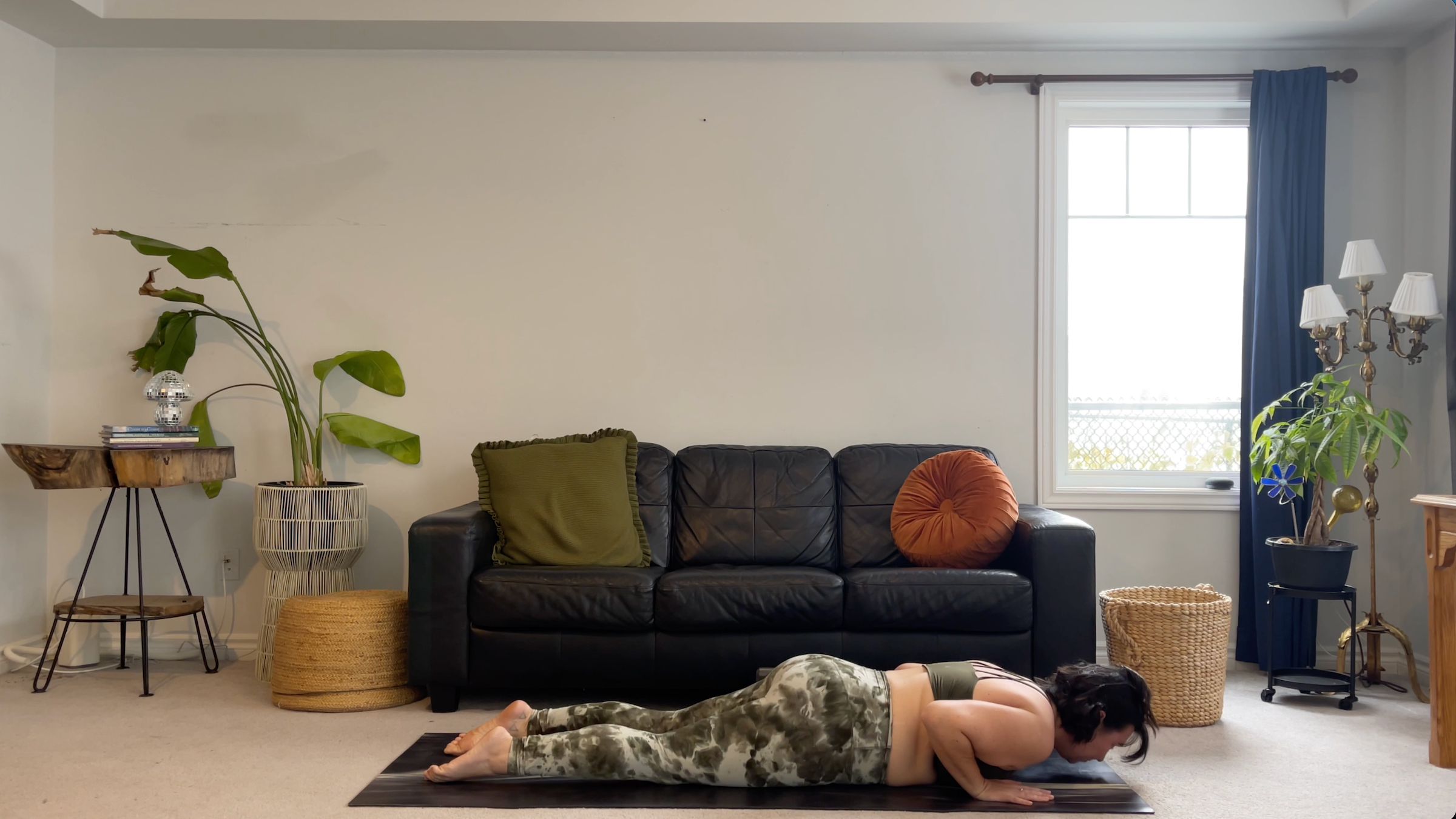 Teacher Taylor Lorenz in Chaturanga