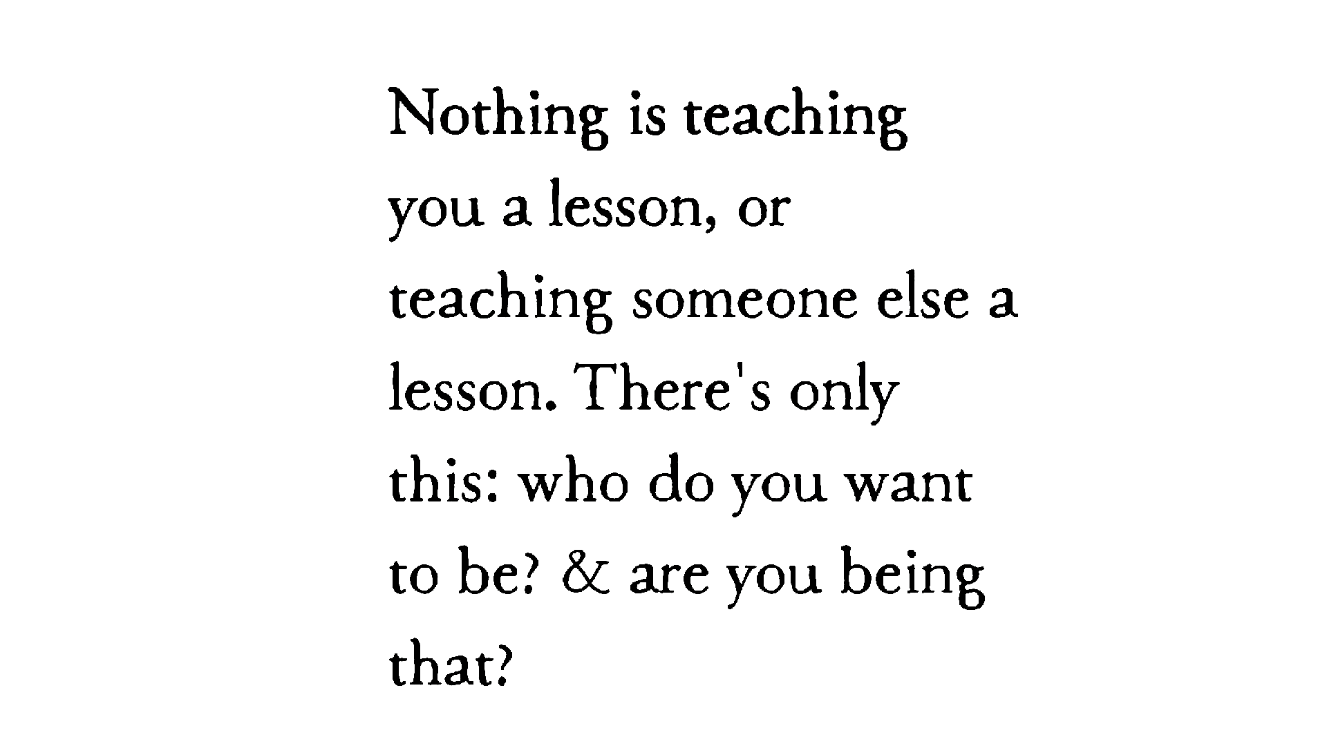 Black and white typewritten quote