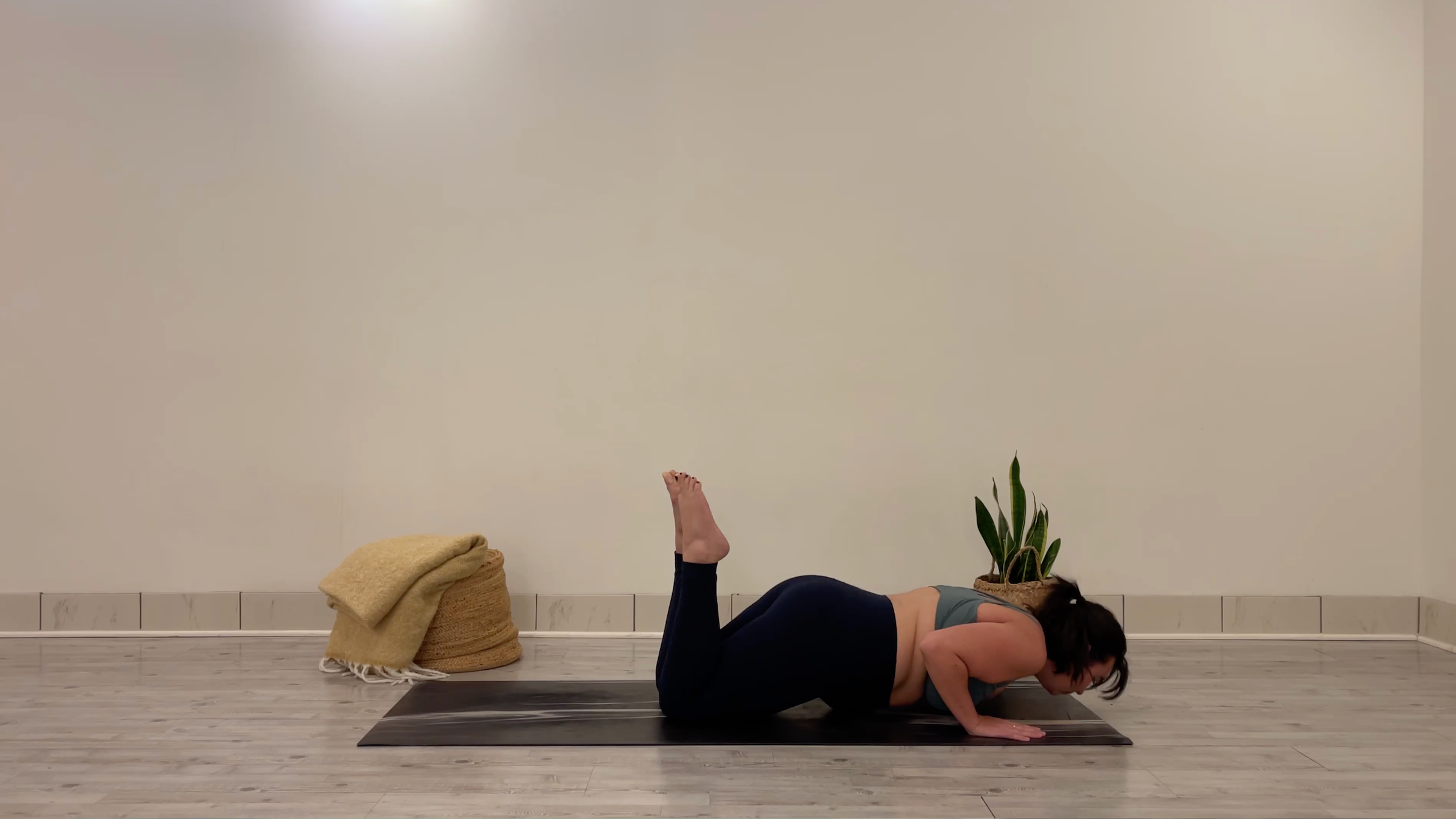 Teacher Taylor Lorenz in Chaturanga