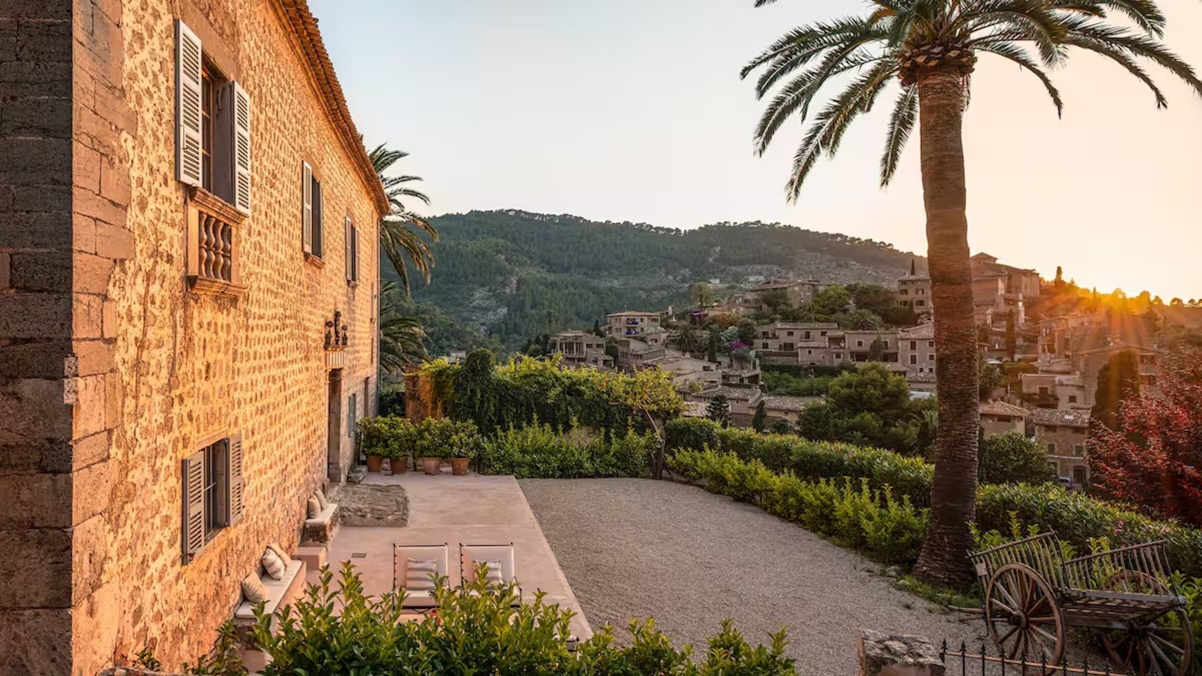 The view from an Airbnb in Deià, Mallorca