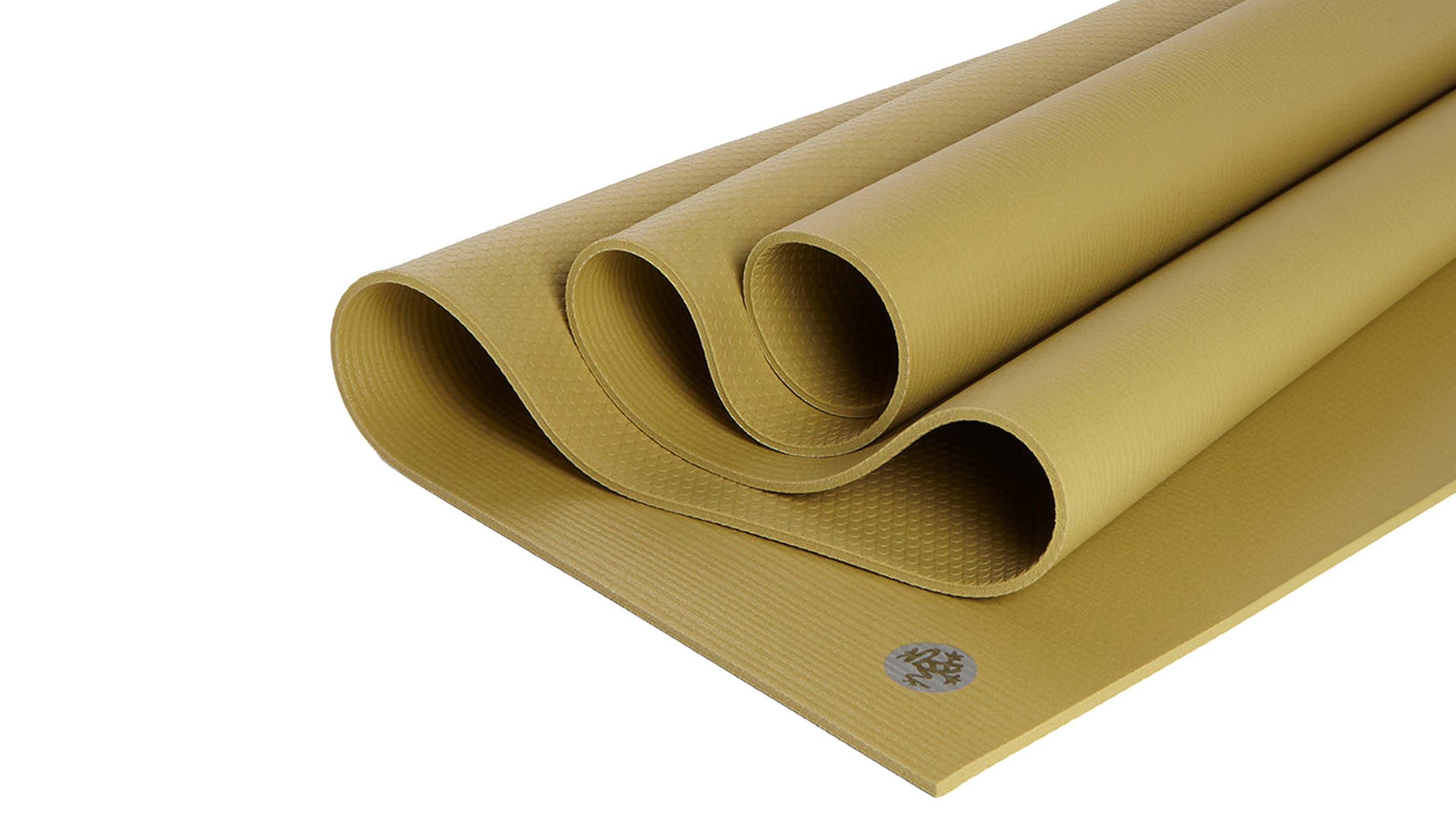 Manduka PRO Yoga Mat yellow on white background 6mm