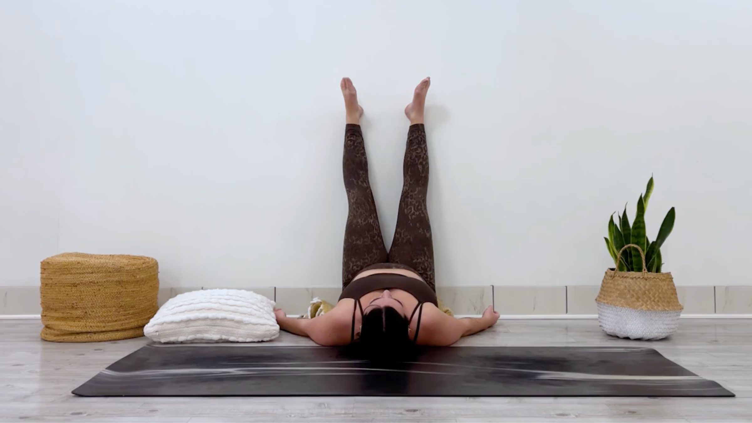 Teacher Taylor Lorenz in Legs Up the Wall