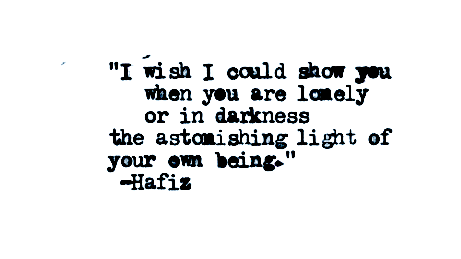 black and white quote