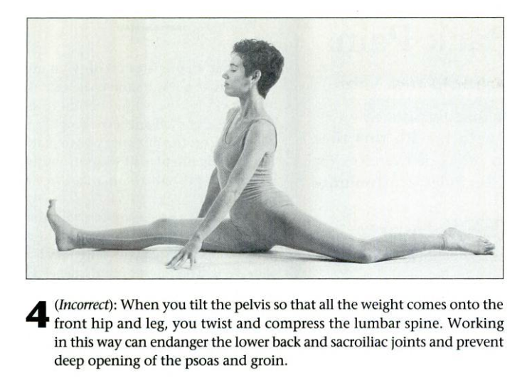 Person practicing the Splits.