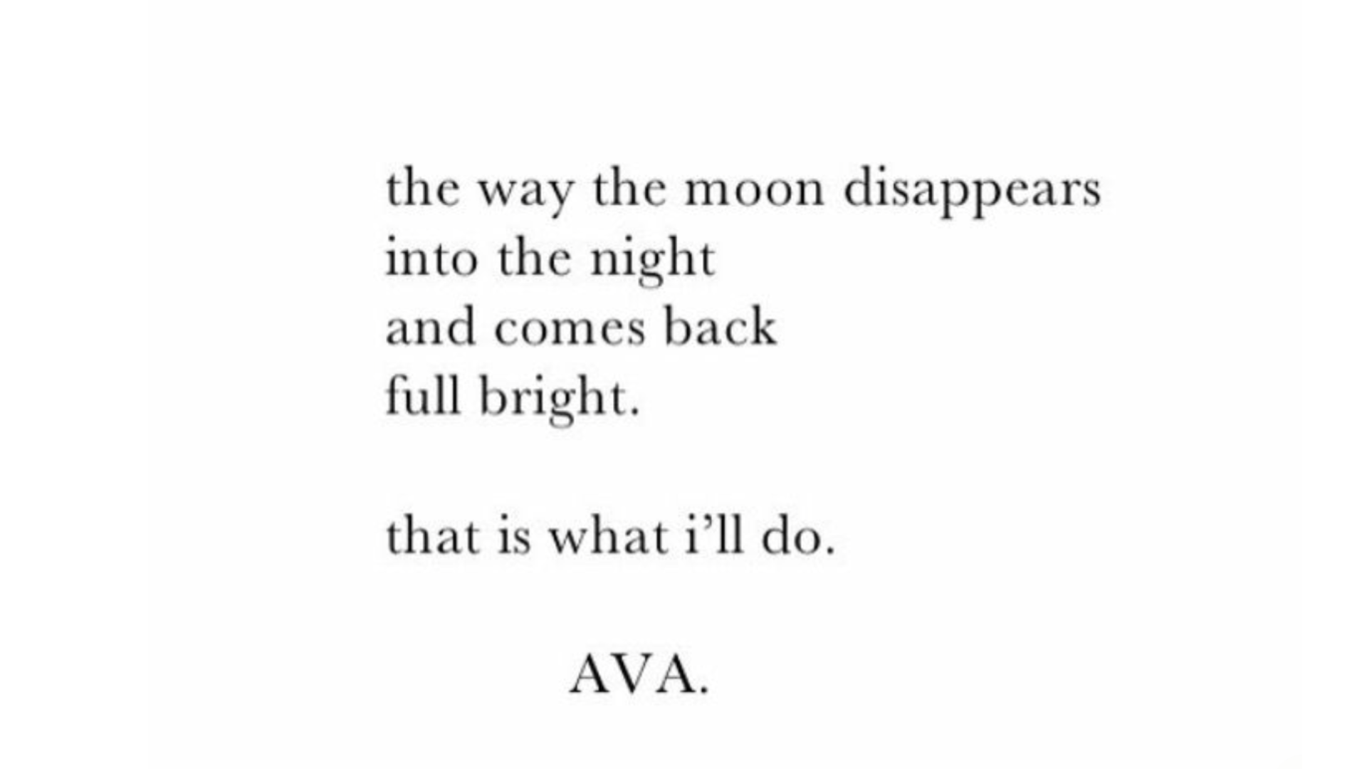 Black and white quote about returning to a phase of fullness in life to mirror the full Moon in Virgo