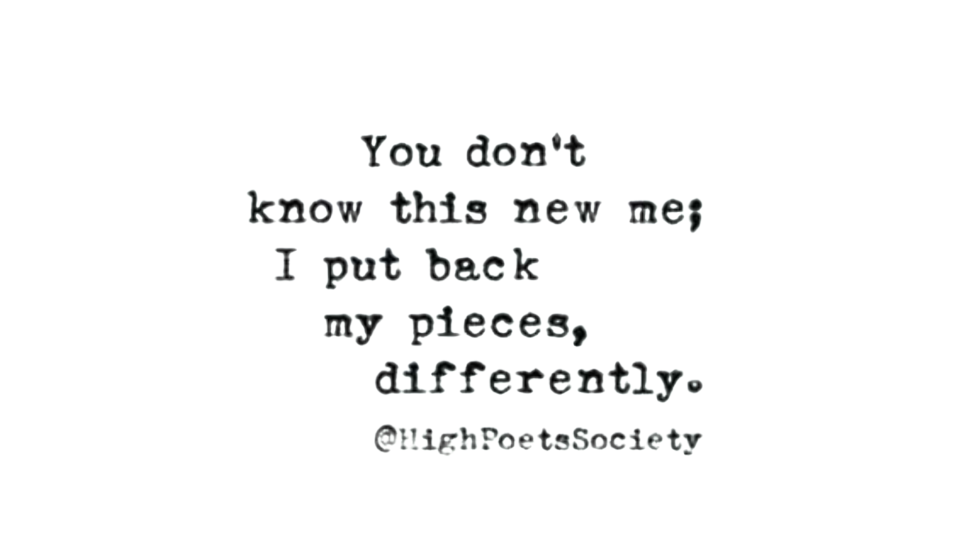 Black and white typewritten quote about the weekly horoscope