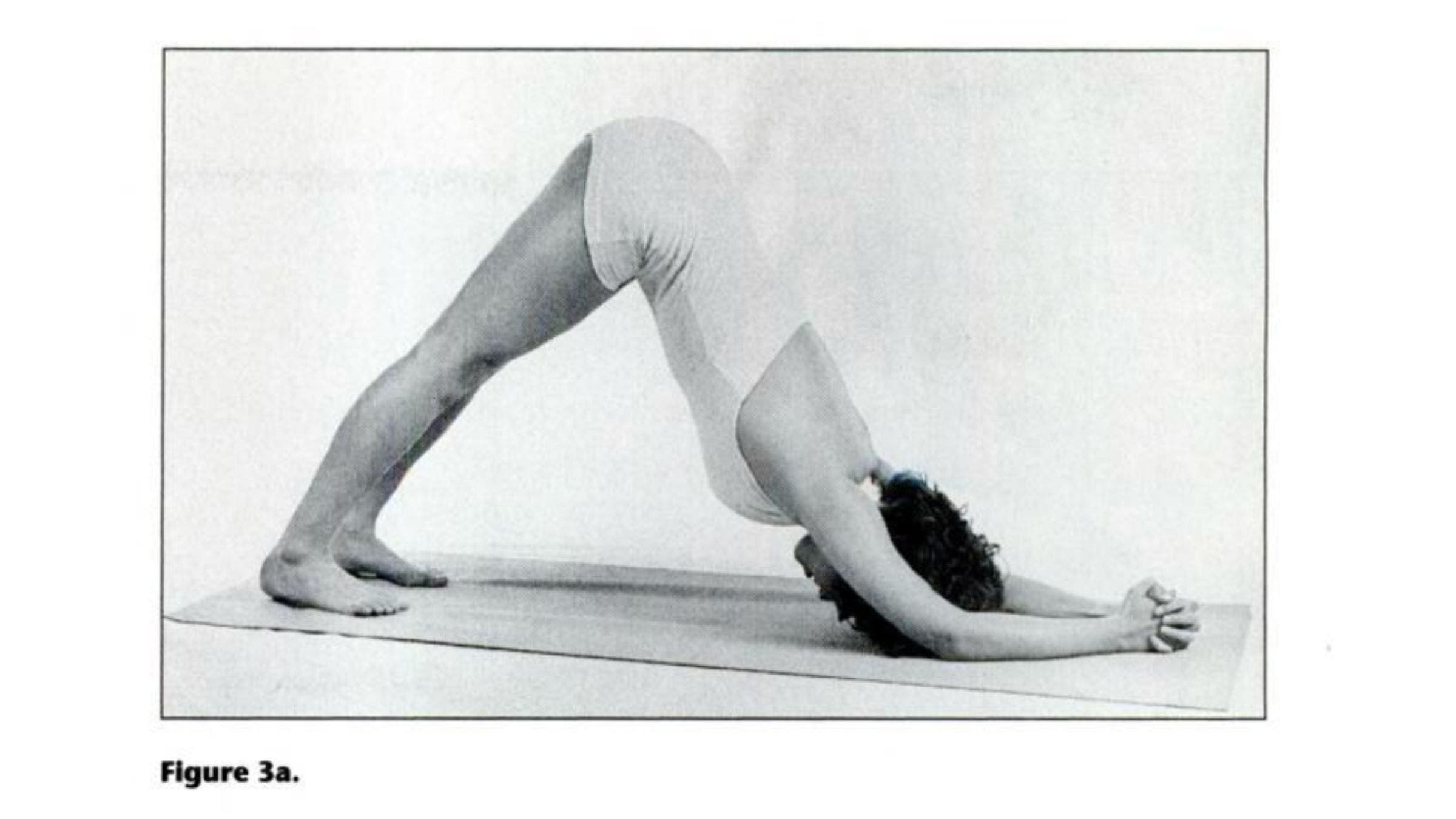 Woman practicing Dolphin Pose for tight shoulders.