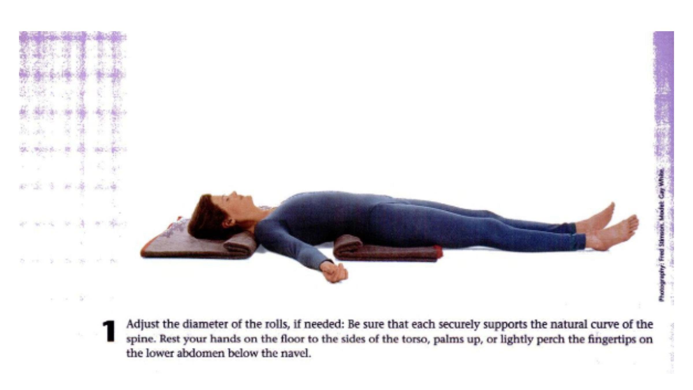 Image of woman practicing Ujjayi breath.