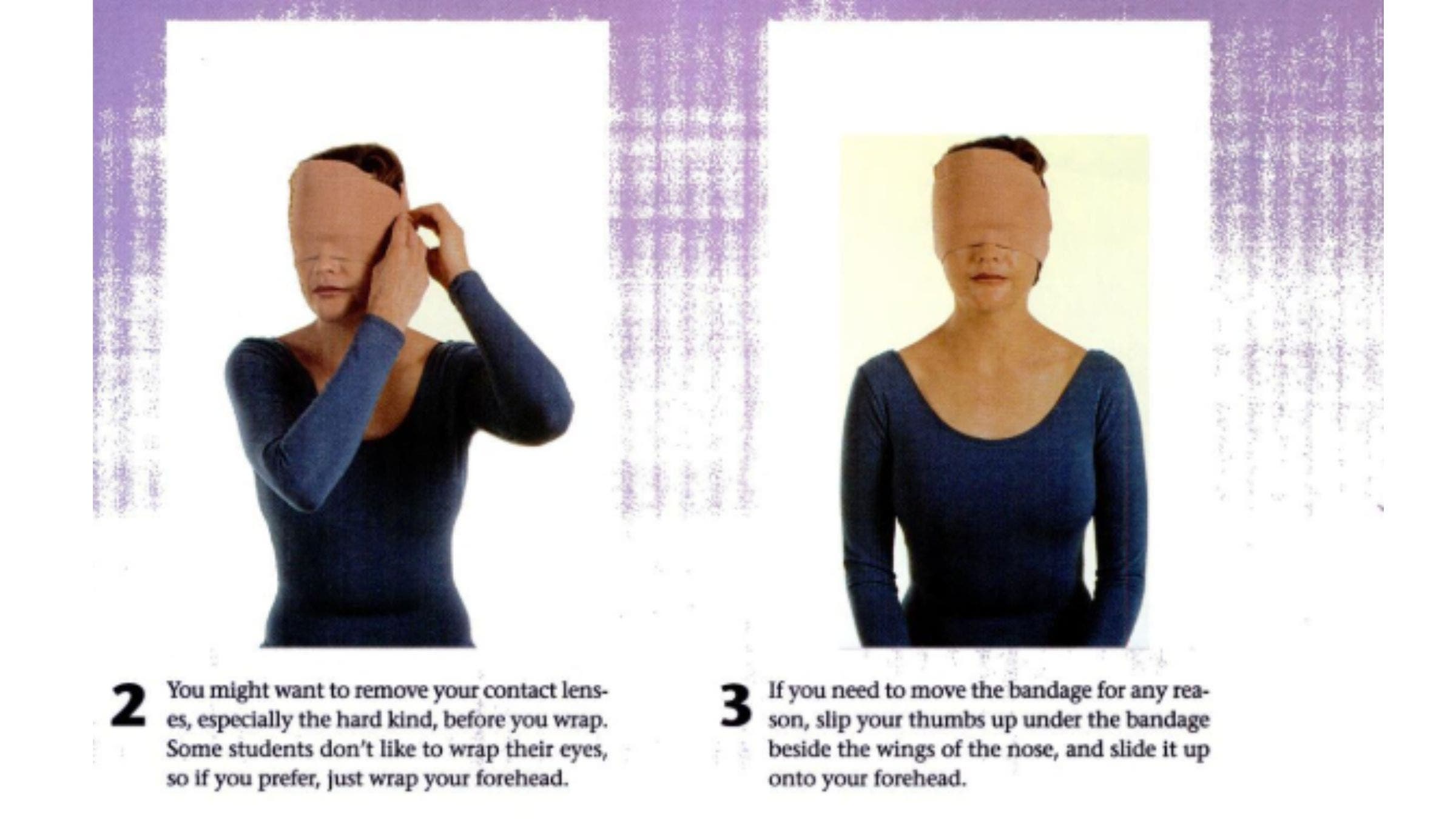 Images of woman practicing Ujjayi breath.