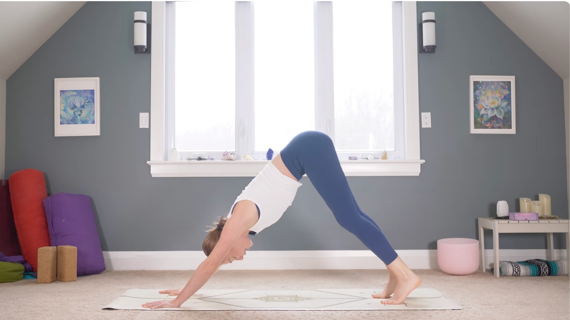 Woman in Downward-Facing Dog 