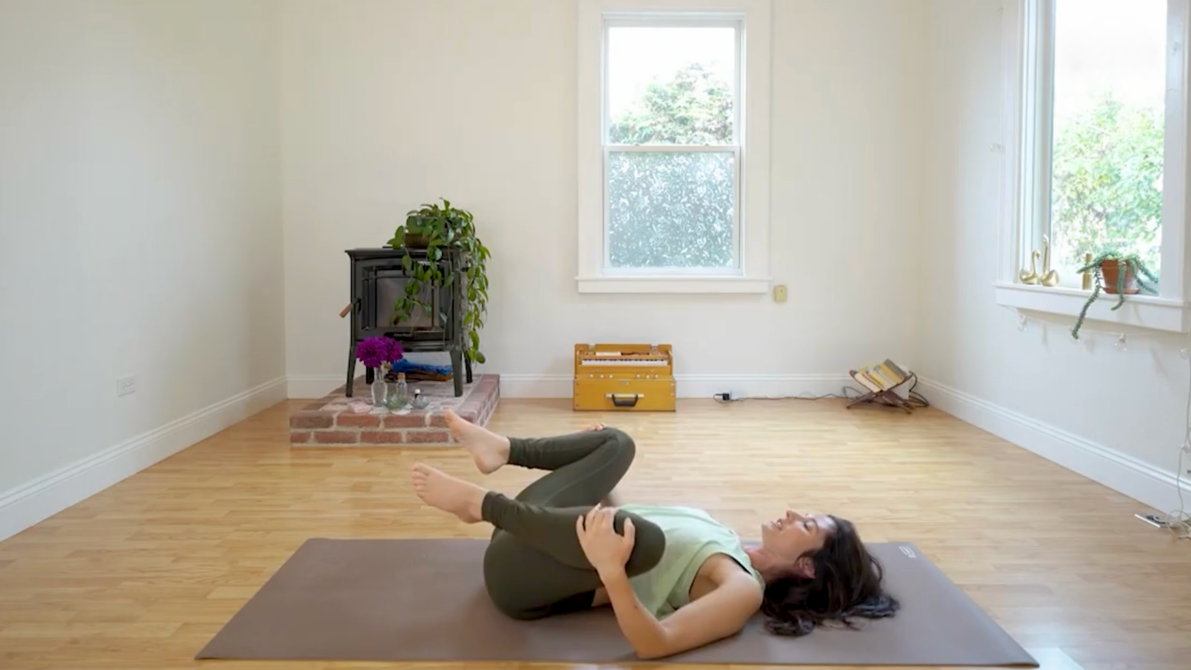 Teacher Michelle Martone in Knees to Chest