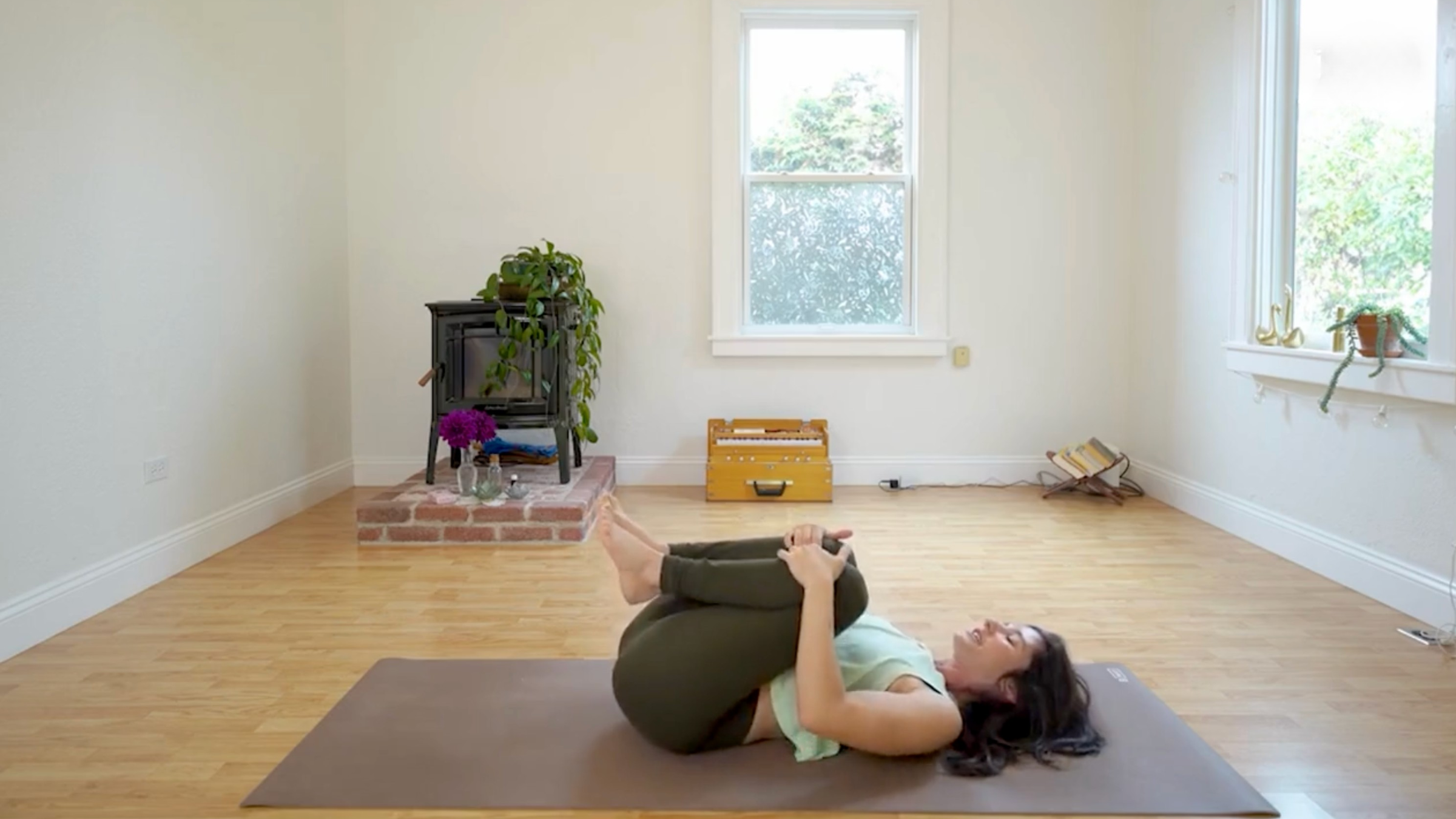 Teacher Michelle Martone in Knees to Chest