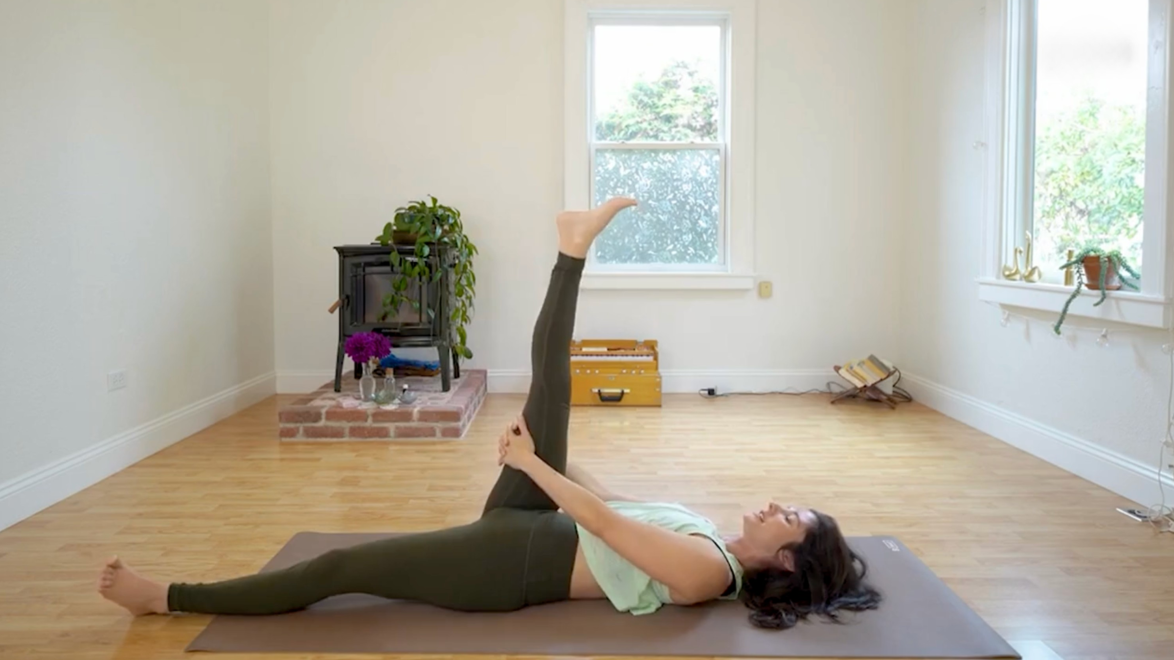 Teacher Michelle Martone in Leg Extensions