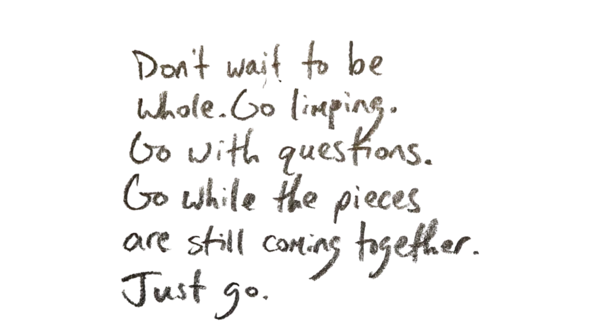 Black handwritten quote about the new Moon in Aries against a white background