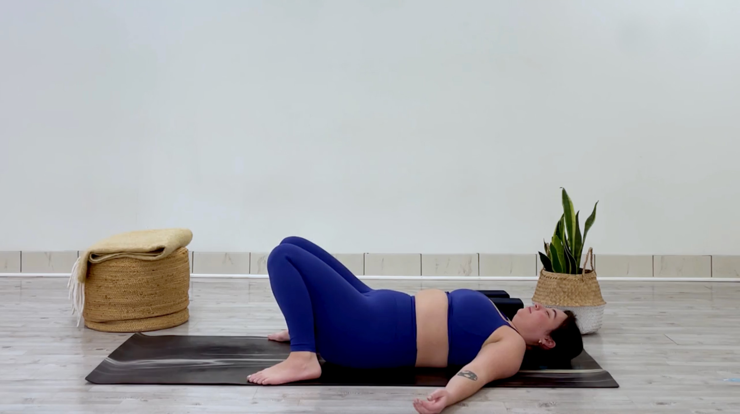 Yoga teacher Taylor Lorenz at Constructive Rest