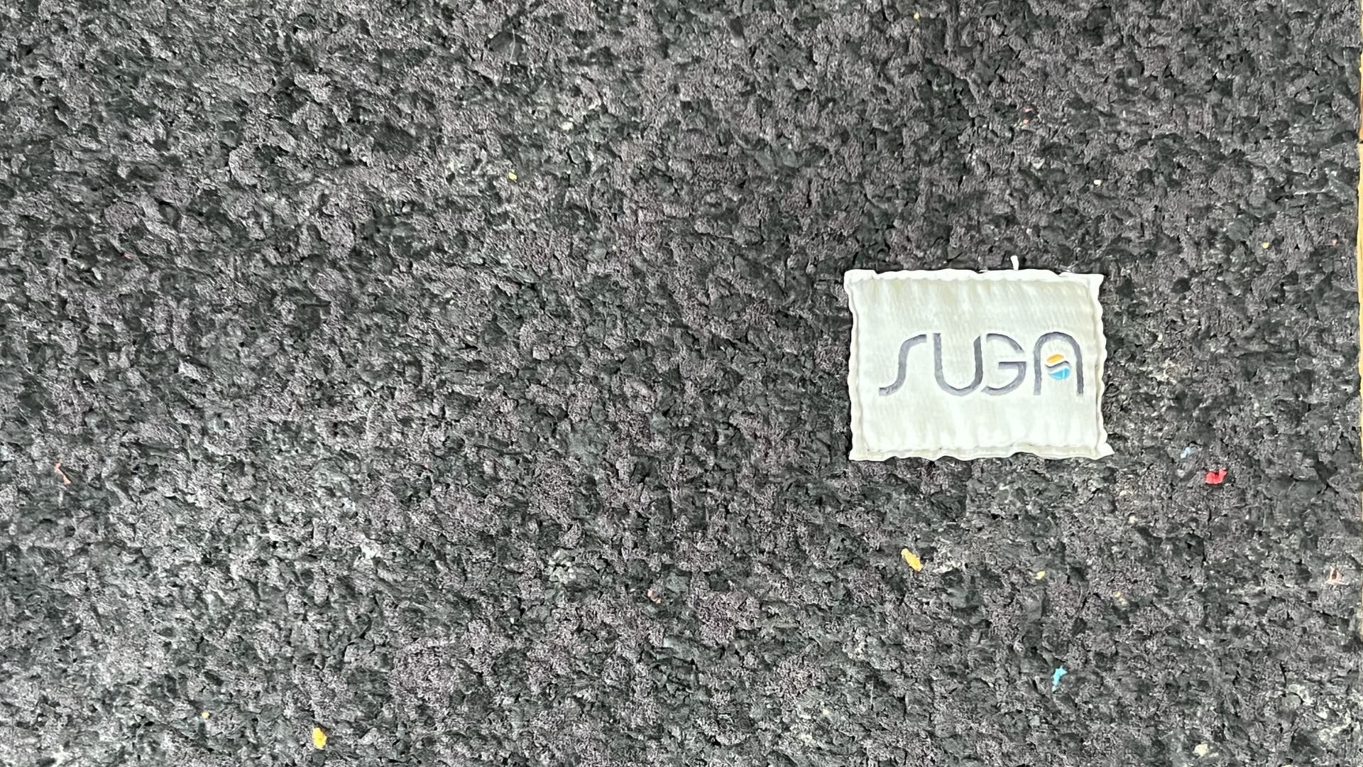 Suga Recycled Wetsuits Yoga Mat close-up of texture of mat