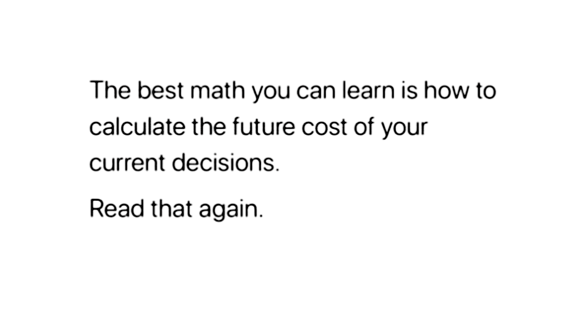 Unknown quote in black typewriter font on a white backdrop