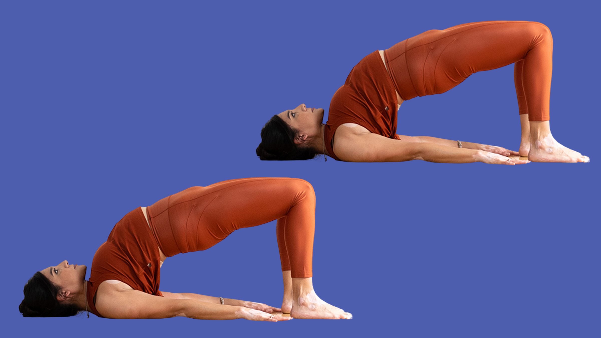 Woman in bridge position