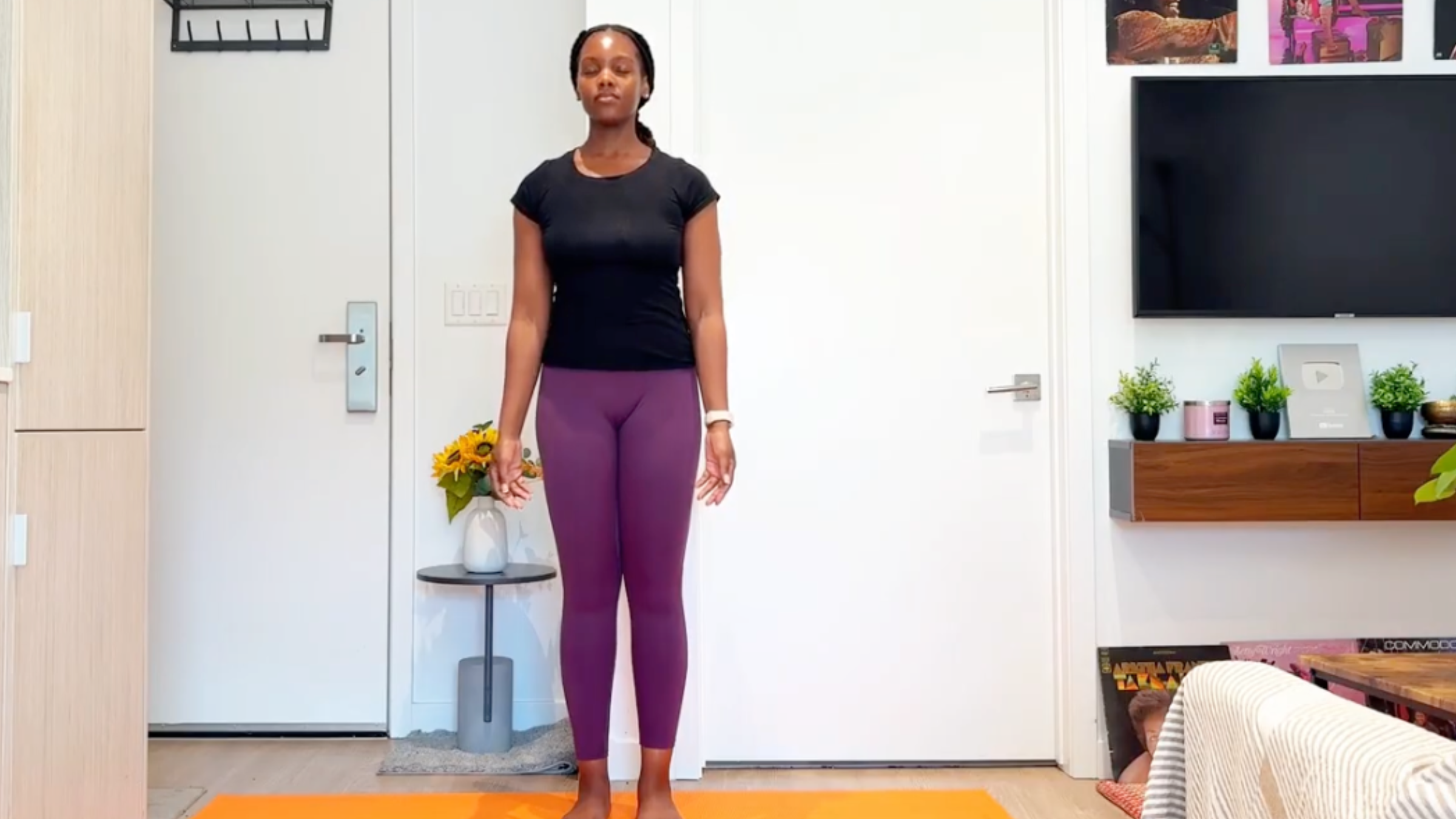 5-Minute Standing Yoga to Release Tension and Feel Good All Day