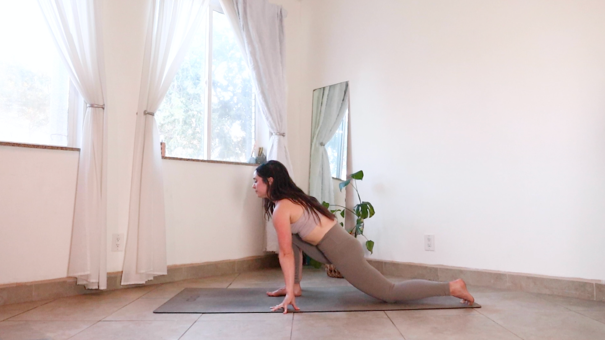Teacher Daria LeGrand in Low Lunge