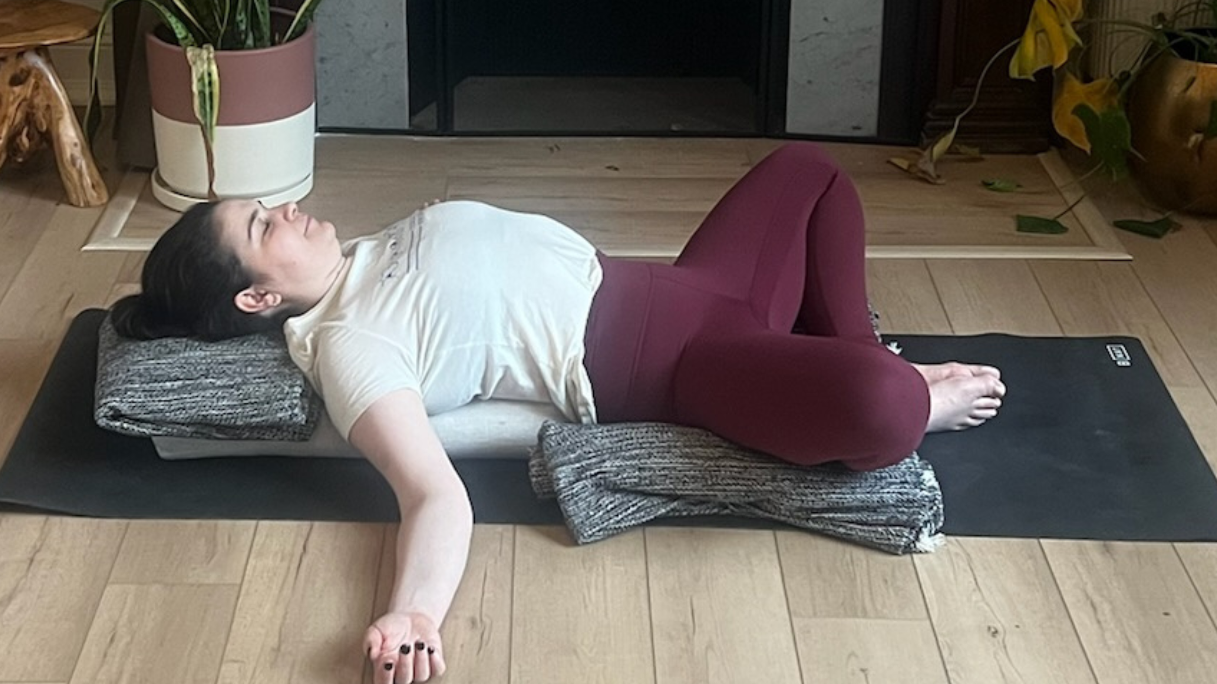 4 Soothing Restorative Yoga Poses for When You're Overwhelmed and Exhausted