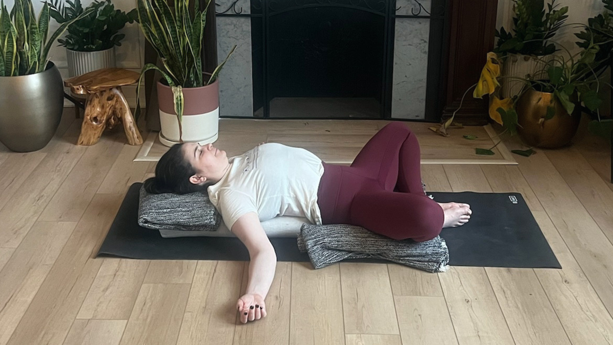 4 Soothing Restorative Yoga Poses for When You're Overwhelmed and Exhausted