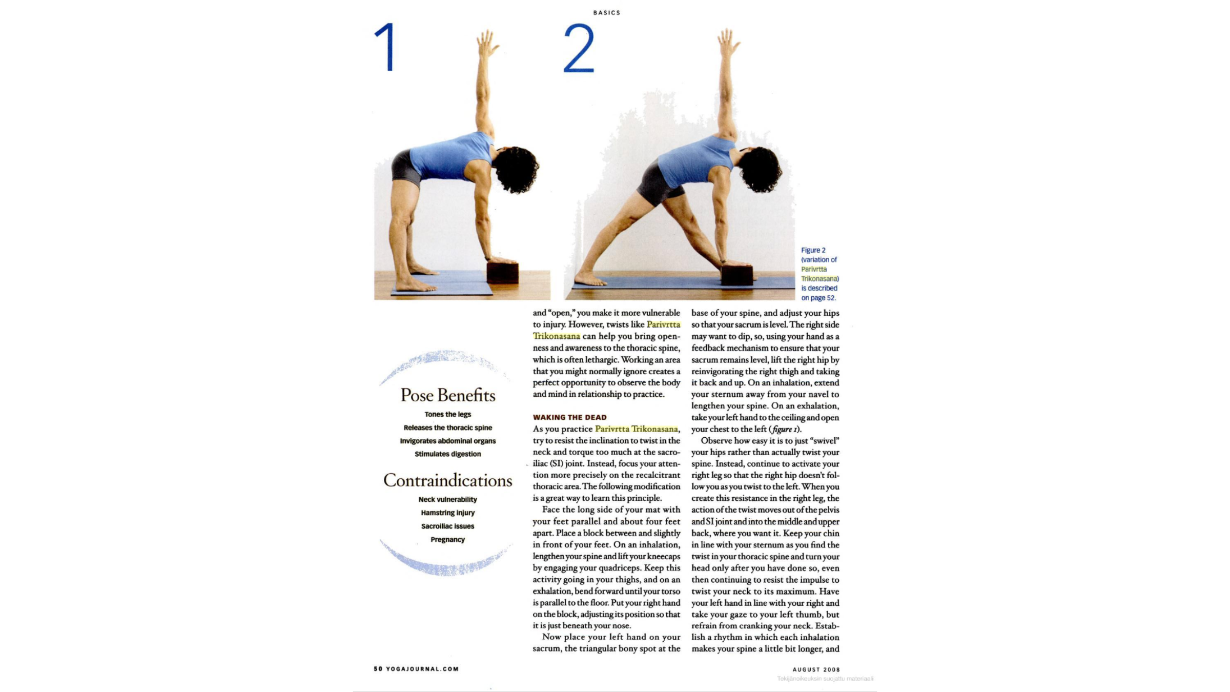 Image of woman practicing Standing Twist.