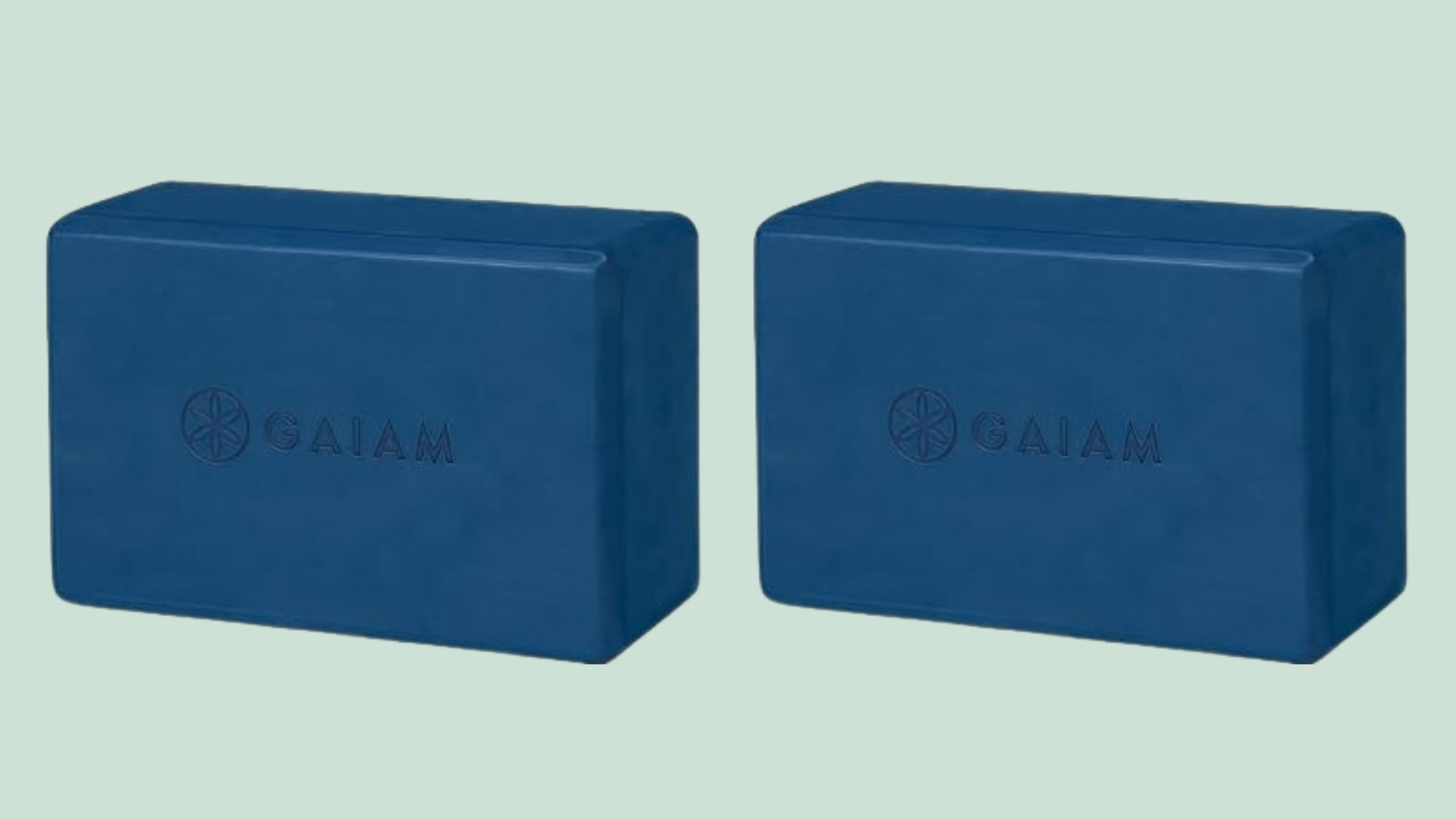 Two Gaiam Yoga Blocks, one of our Amazon Prime Day picks