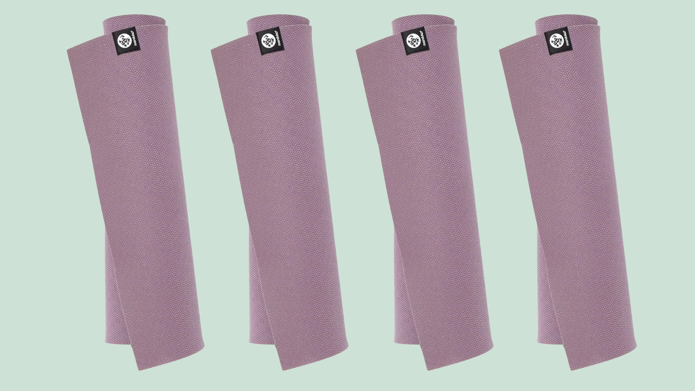 Four Manduka yoga mats, one of our Amazon Prime Day picks