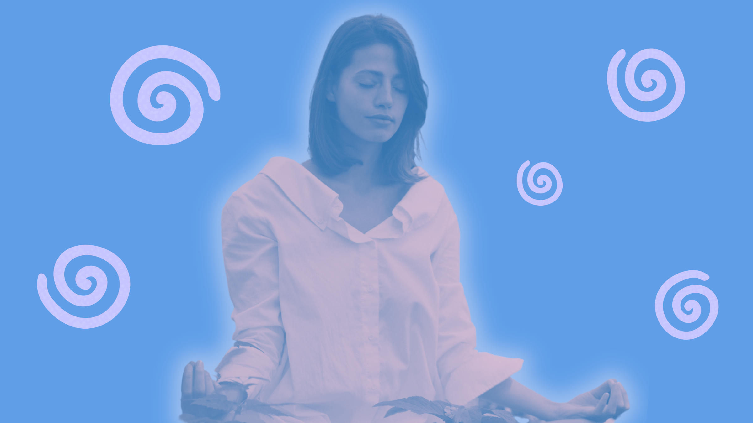 Woman sitting in meditation