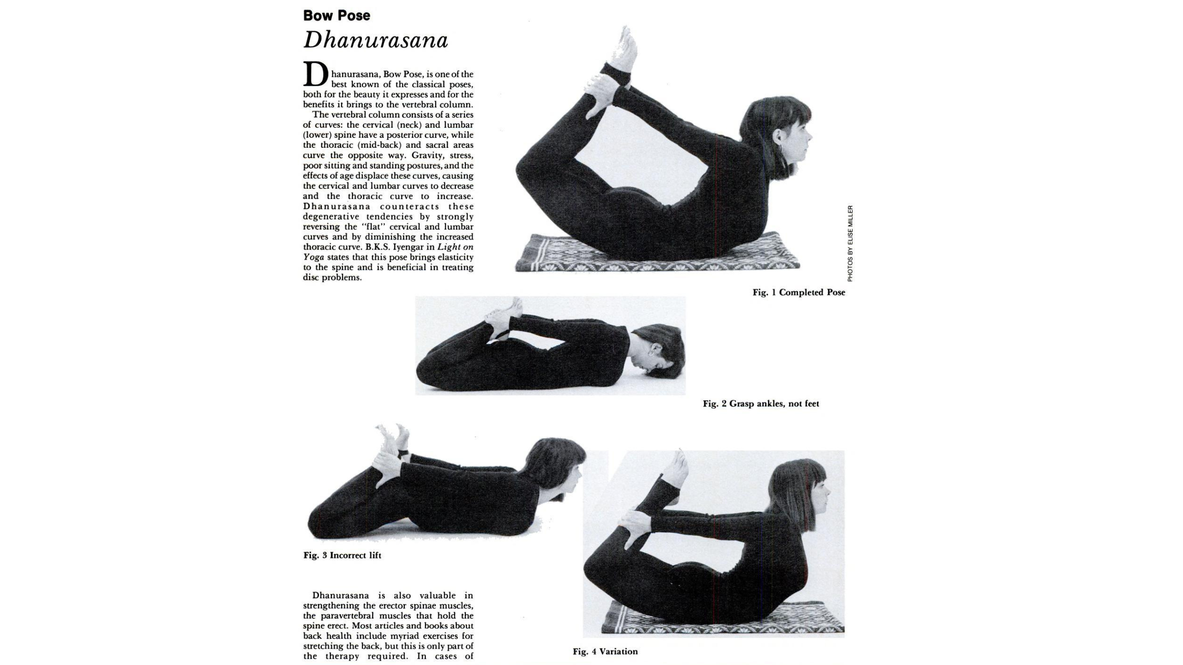 Diagrams of a person in Bow Pose