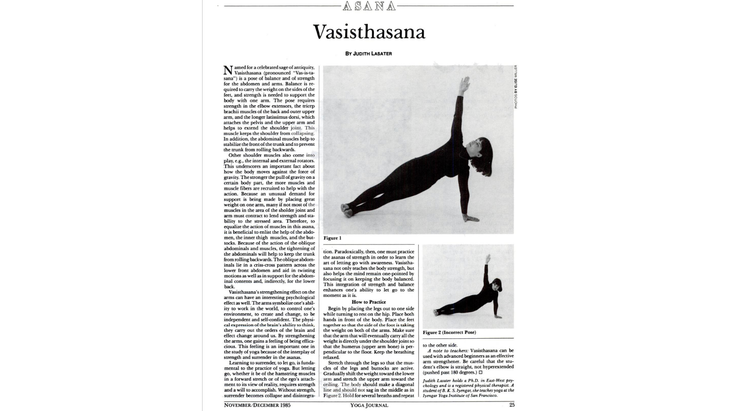 A Yoga Pose That Builds Both Arm + Core Strength? Vasisthasana.