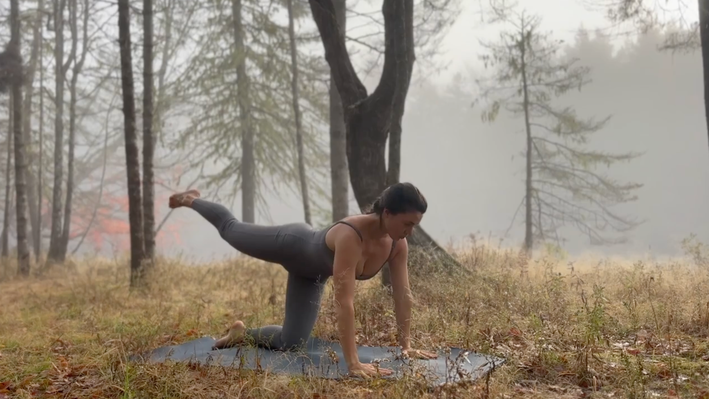Teacher Emily Baltzer in Three-Legged Dog