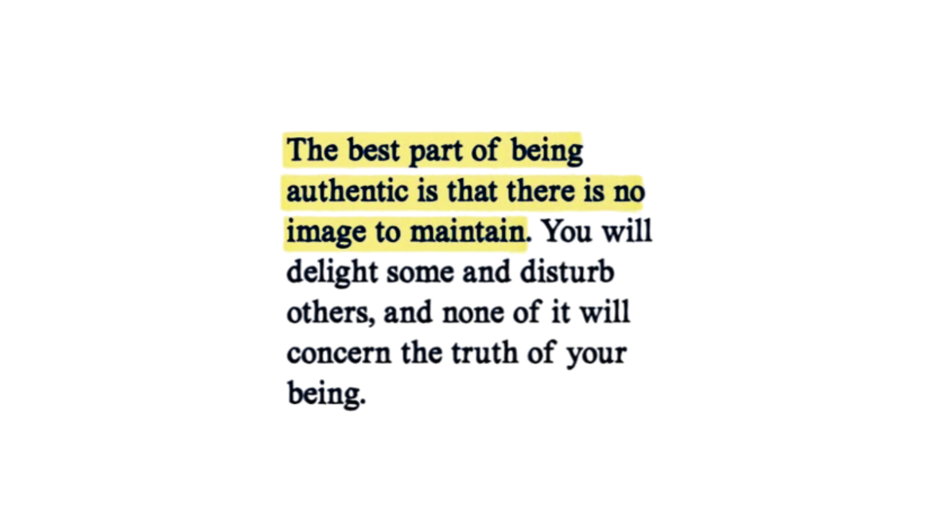 Quote about authenticity as relates to the astrological transits of the week